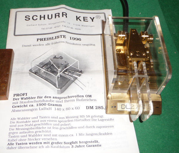 Schurr Wabbler CW Key